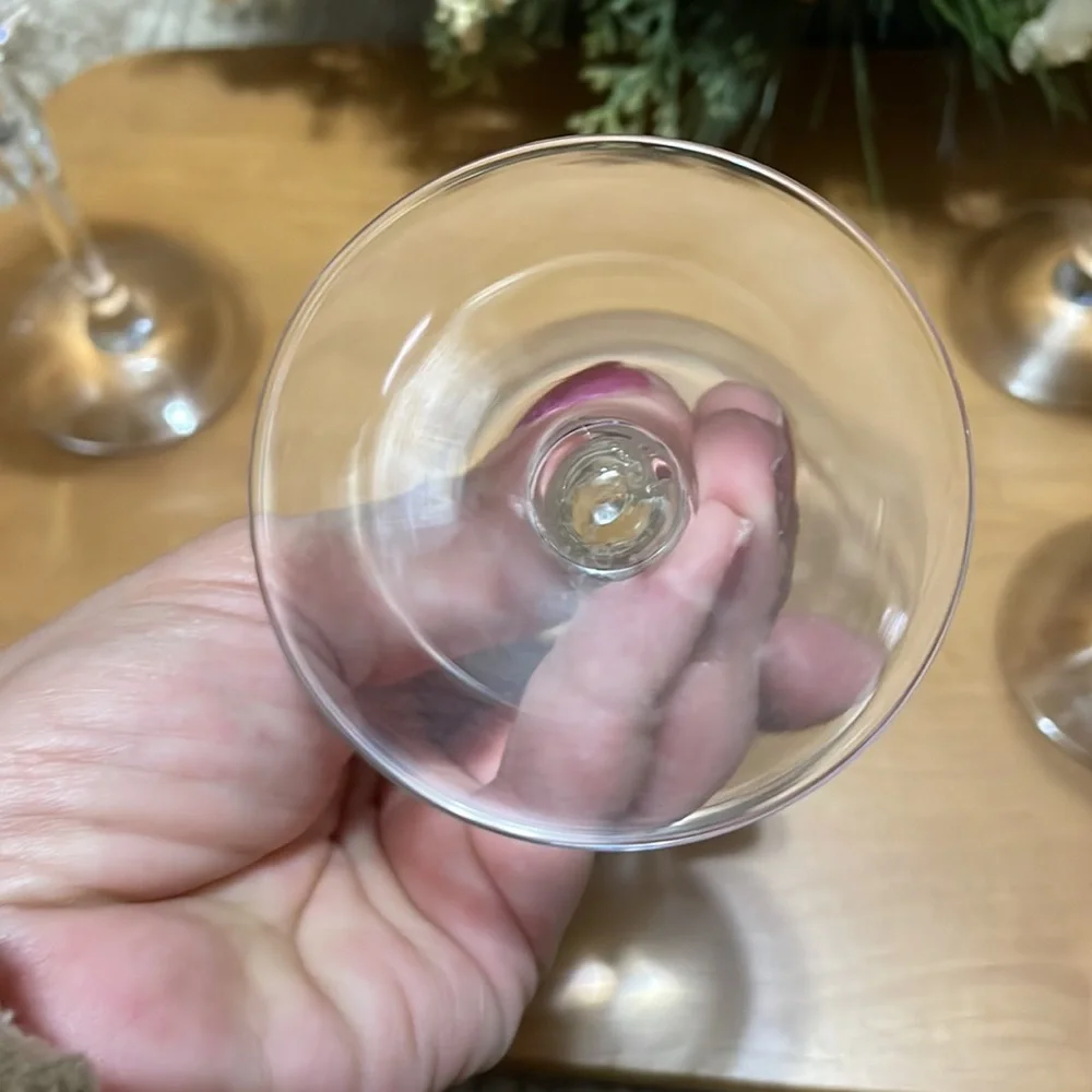 4 Replacements Lenox Expressions Shape Rhythm Wine Glasses - Picture 9 of 12